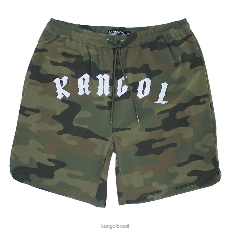 calças | Kangol unissex camuflagem do exército calção de banho gótico Z48801030
