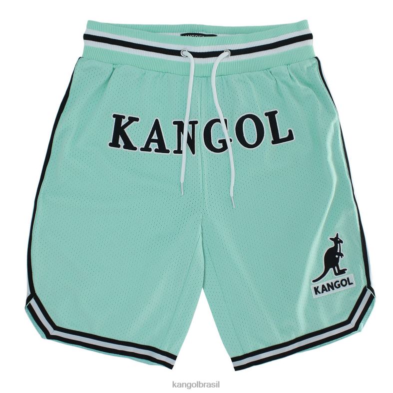 calças | Kangol unissex jade enevoado calções de basquete do dia do jogo Z48801015