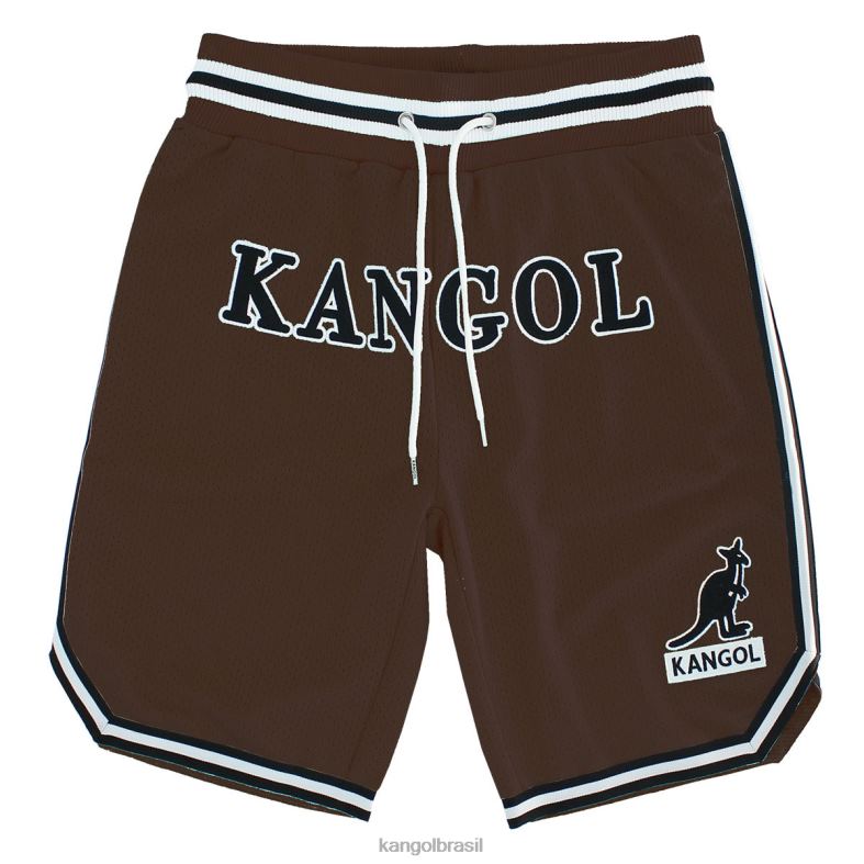 calças | Kangol unissex martini de chocolate calções de basquete do dia do jogo Z48801014