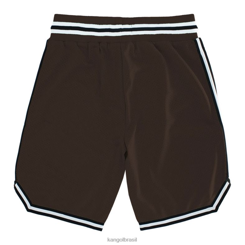 calças | Kangol unissex martini de chocolate calções de basquete do dia do jogo Z48801014