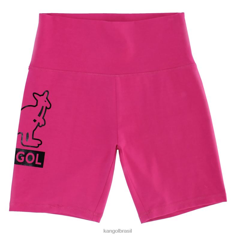 calças | Kangol unissex pavão rosa shorts de motociclista Z48801003