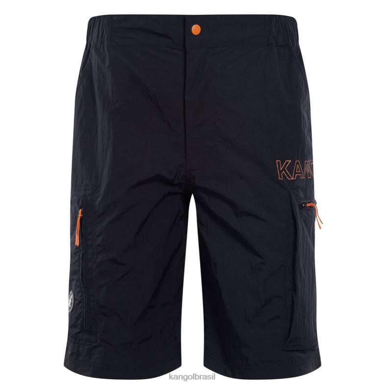 calças | Kangol unissex preto fora deste mundo shorts Z4880994