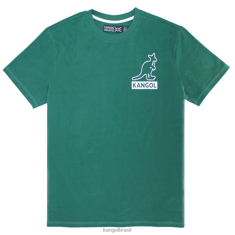 vestuário | Kangol homens verde escuro camiseta de tênis Z48801227