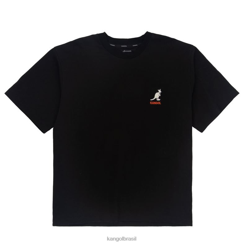 vestuário | Kangol unissex azeviche camiseta com logo nas costas Z48801238