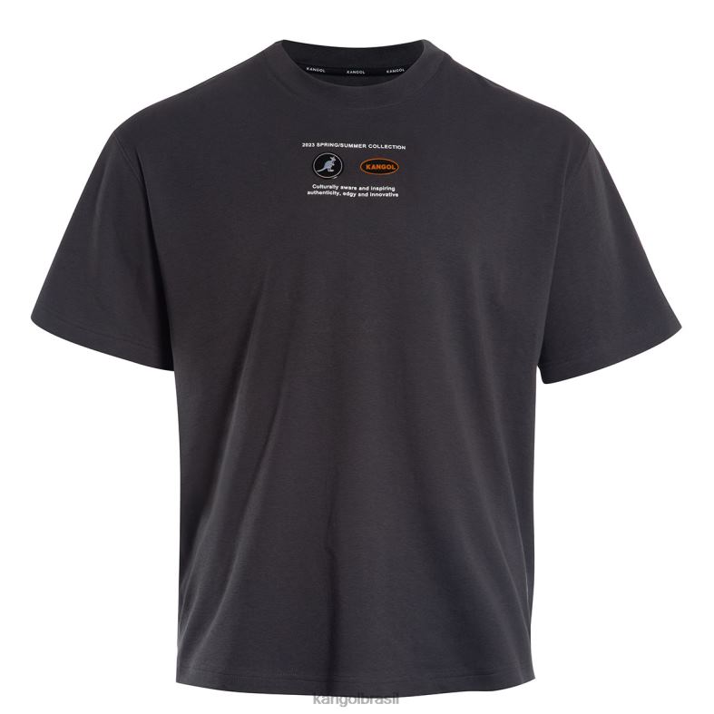 vestuário | Kangol unissex ébano camiseta gráfica de foguete espacial Z48801198