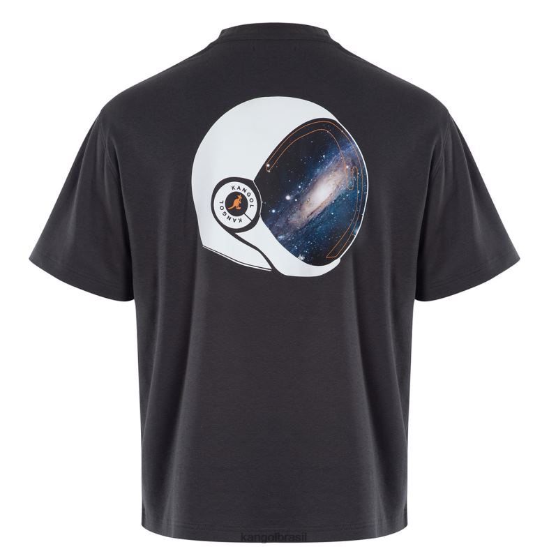 vestuário | Kangol unissex ébano camiseta gráfica orbital Z48801204