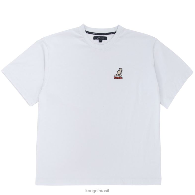 vestuário | Kangol unissex branco camiseta com logo nas costas Z48801237