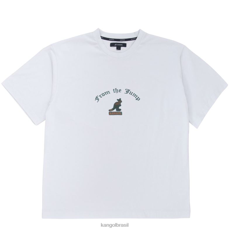 vestuário | Kangol unissex branco da camiseta de salto Z48801235