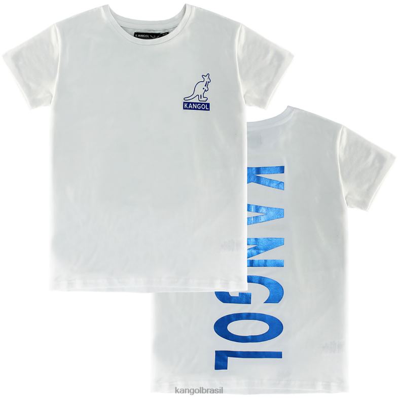 vestuário | Kangol unissex branco/índigo camiseta de manga curta Z48801215