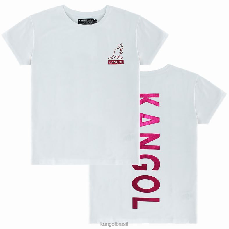 vestuário | Kangol unissex branco/rosa camiseta de manga curta Z48801216