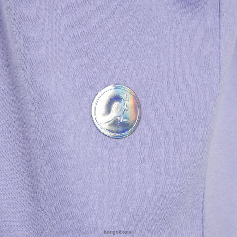 vestuário | Kangol unissex lavanda camiseta com gráfico de órbita espacial Z48801197