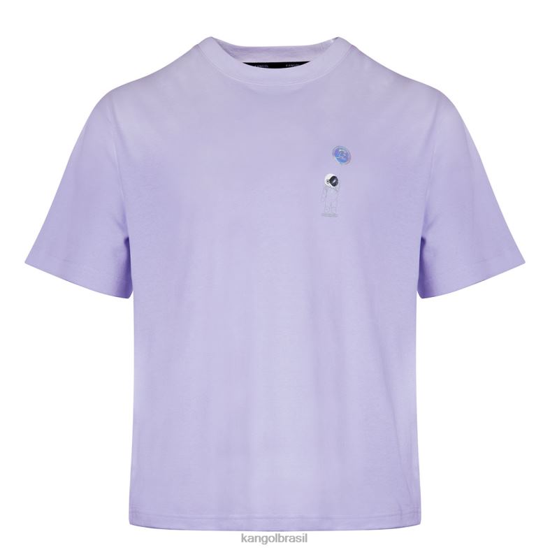 vestuário | Kangol unissex lavanda camiseta gráfica do homem do espaço Z48801207