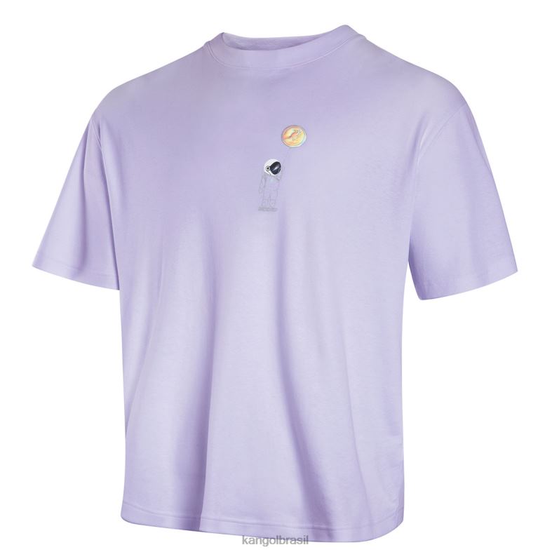 vestuário | Kangol unissex lavanda camiseta gráfica do homem do espaço Z48801207