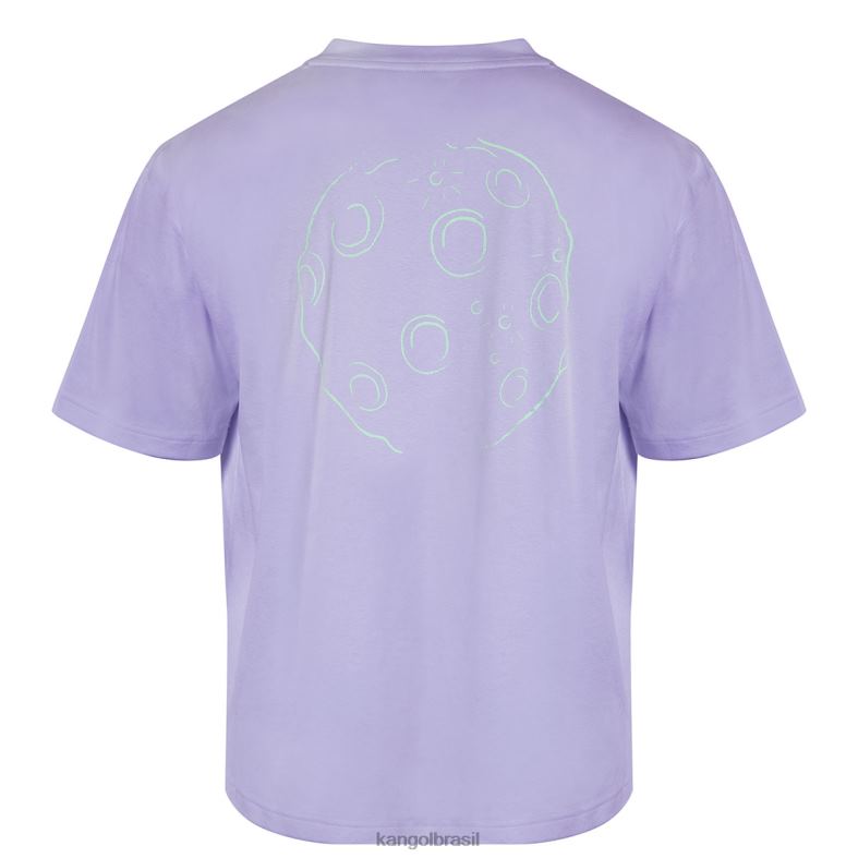 vestuário | Kangol unissex lavanda camiseta gráfica do homem do espaço Z48801207