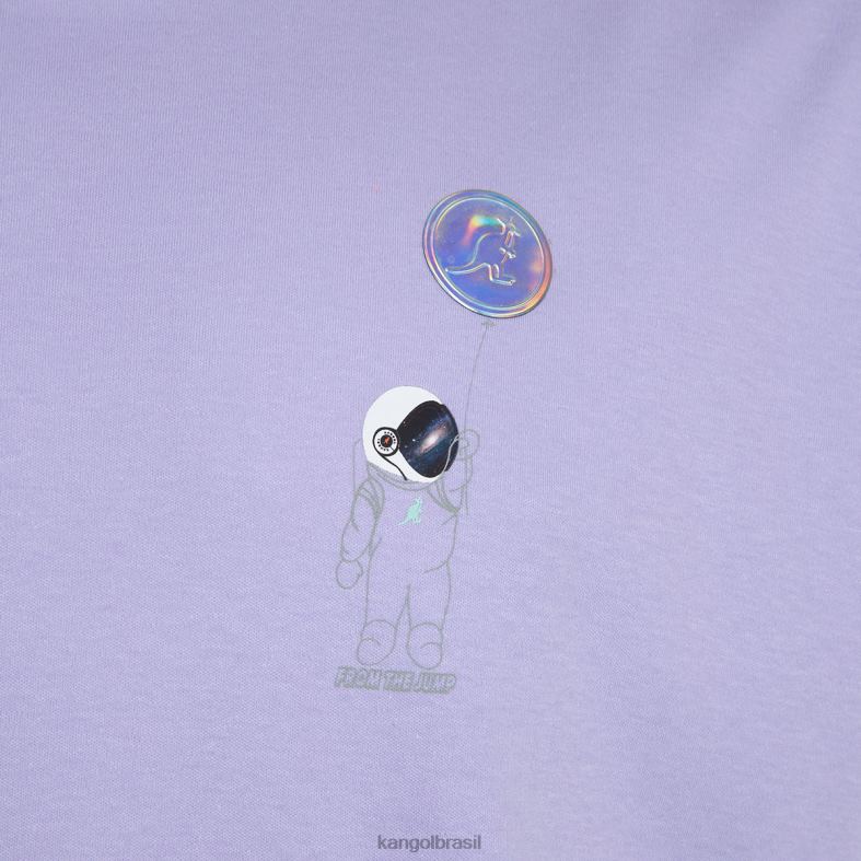 vestuário | Kangol unissex lavanda camiseta gráfica do homem do espaço Z48801207