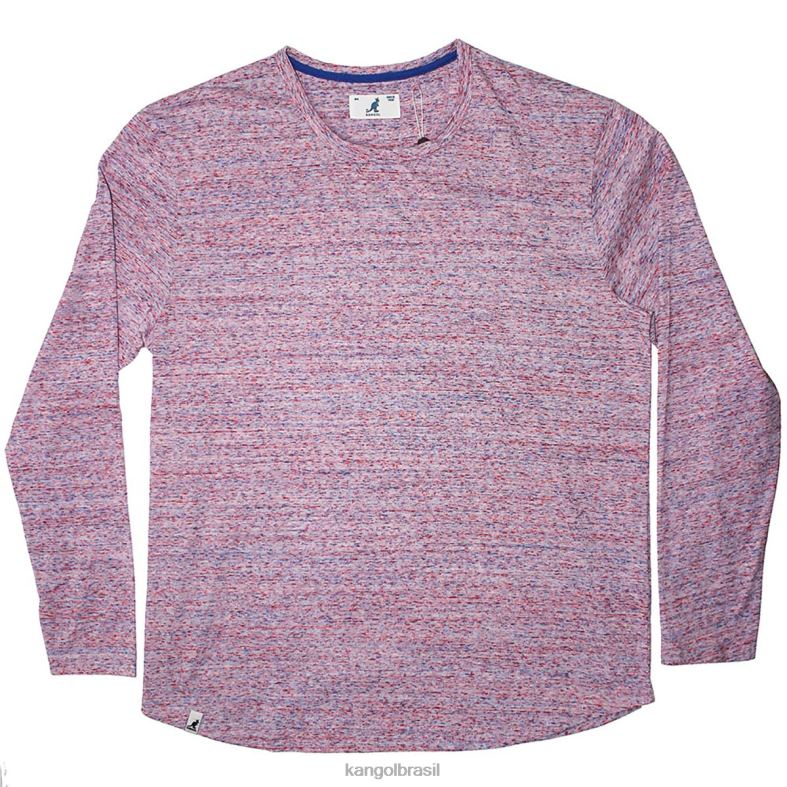 vestuário | Kangol unissex rosa camiseta manga longa tri marl Z48801244