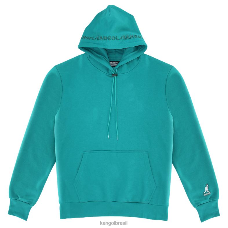 vestuário | Kangol homens esmeralda moletom bordado Z48801148