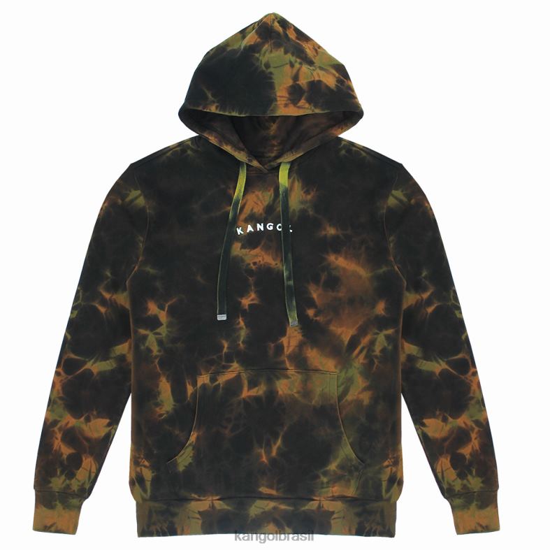 vestuário | Kangol homens floresta marrom moletom tie dye Z48801175