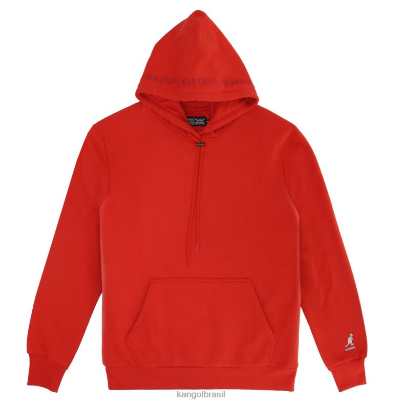 vestuário | Kangol homens vermelho moletom bordado Z48801149