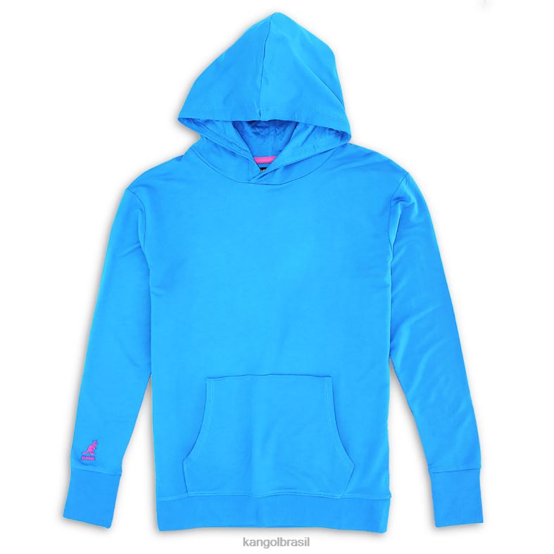 vestuário | Kangol unissex bandeirola índigo moletom com capuz colorido Z48801115