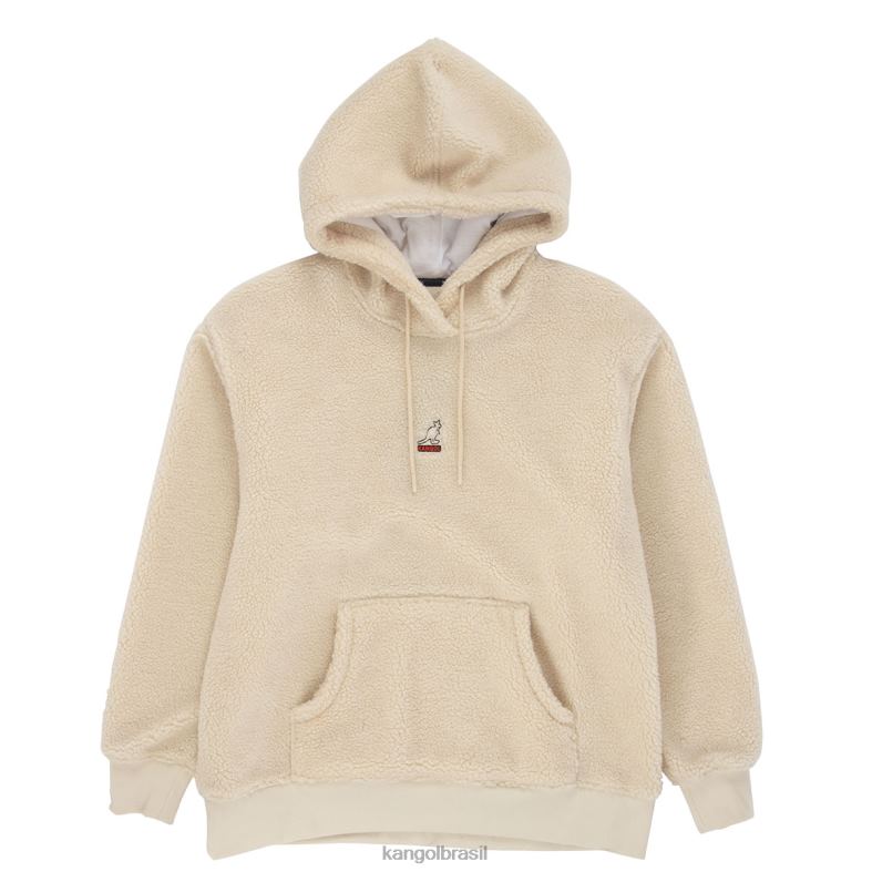 vestuário | Kangol unissex bege moletom sherpa Z48801184
