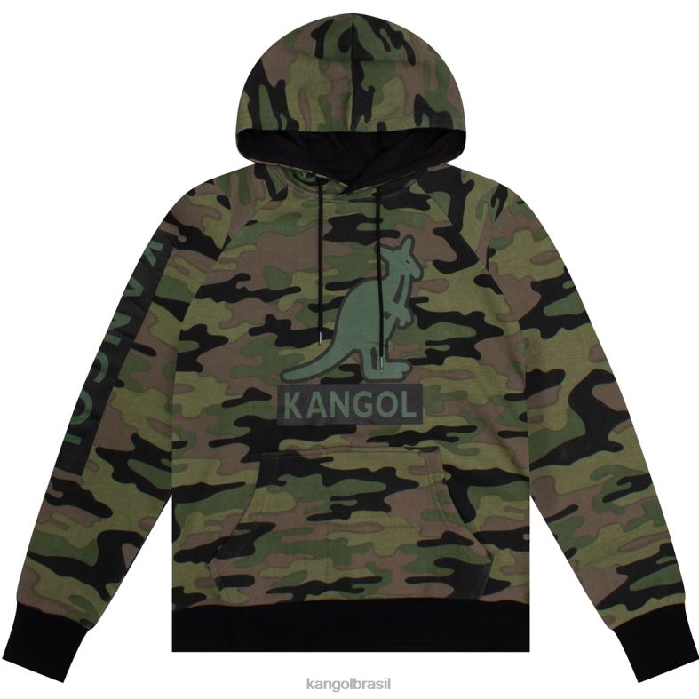 vestuário | Kangol unissex camuflagem do exército moletom camuflado Z48801112