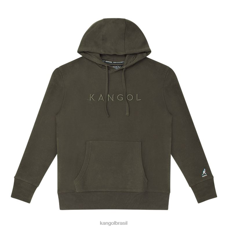 vestuário | Kangol unissex carvão beluga moletom bordado de luxo Z48801167