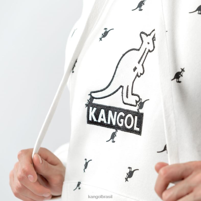vestuário | Kangol unissex combinação off white moletom com capuz Z48801100