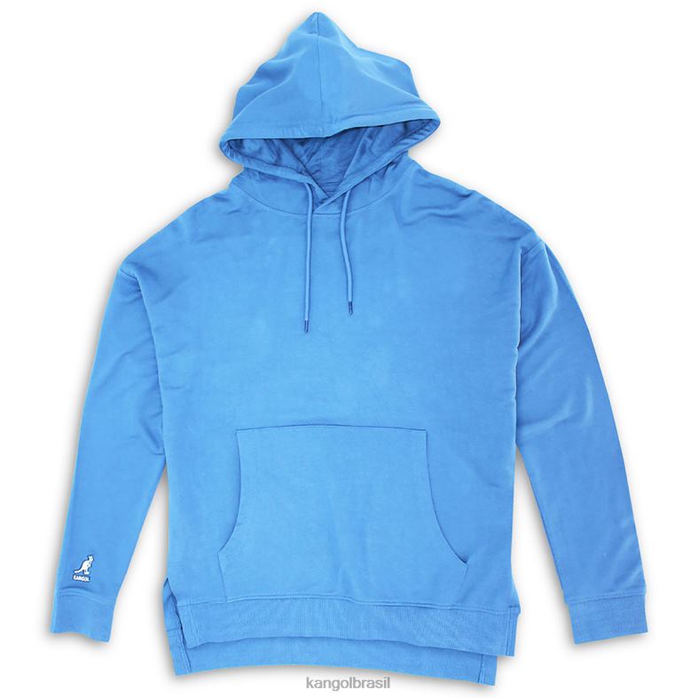 vestuário | Kangol unissex horizonte azul moletom com capuz Z48801224