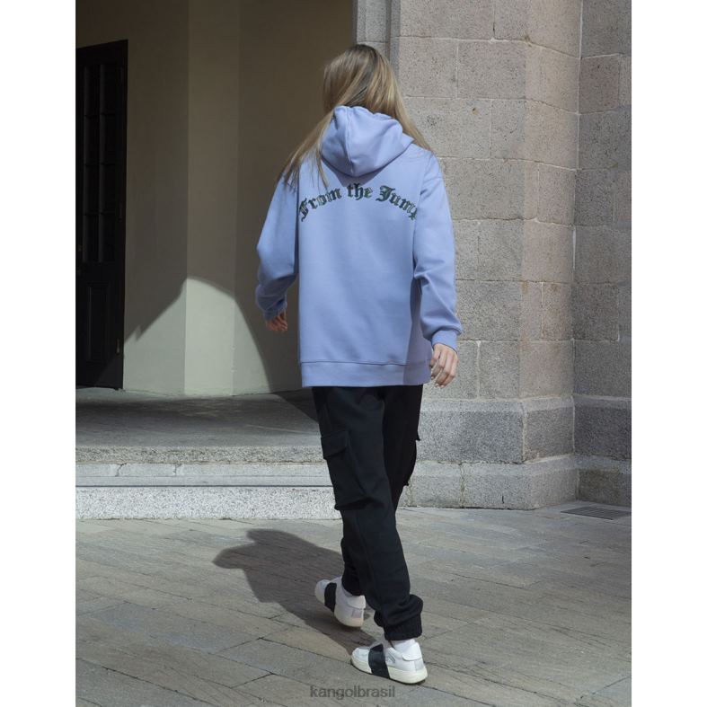 vestuário | Kangol unissex lilás gelado moletom com capuz Z48801183