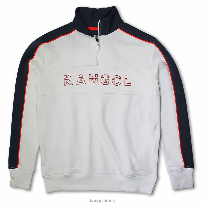 vestuário | Kangol unissex Marinha Branca popover esportivo Z48801125