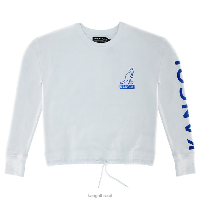 vestuário | Kangol unissex branco popover de corte de folha Z48801220