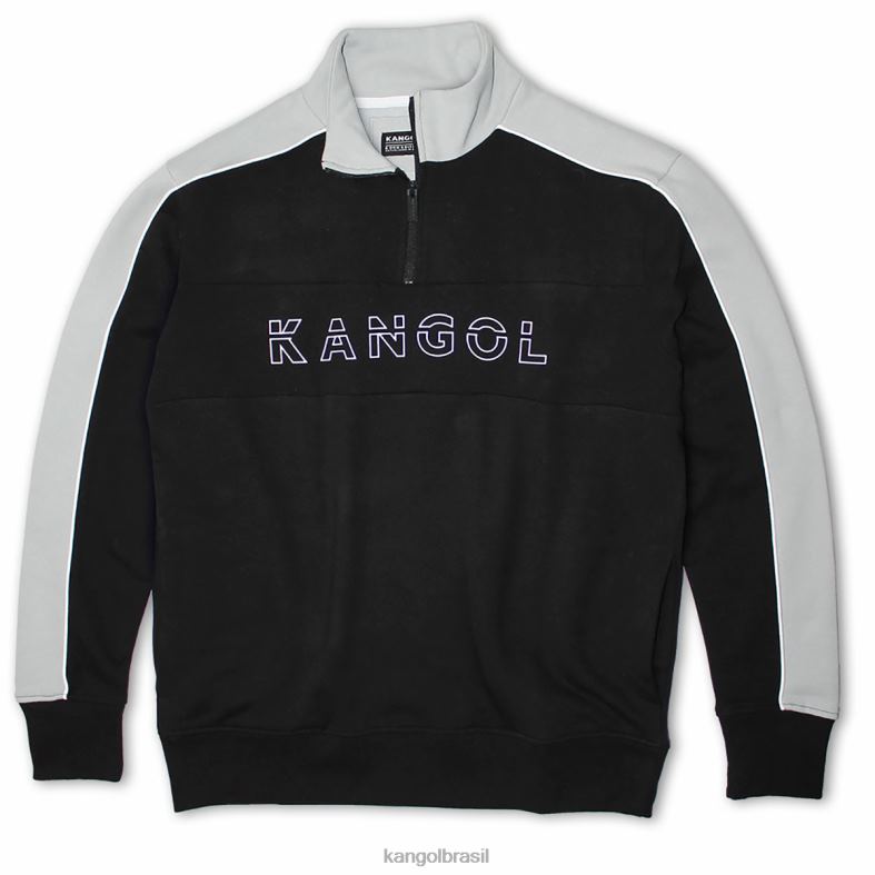 vestuário | Kangol unissex cinza escuro popover esportivo Z48801123