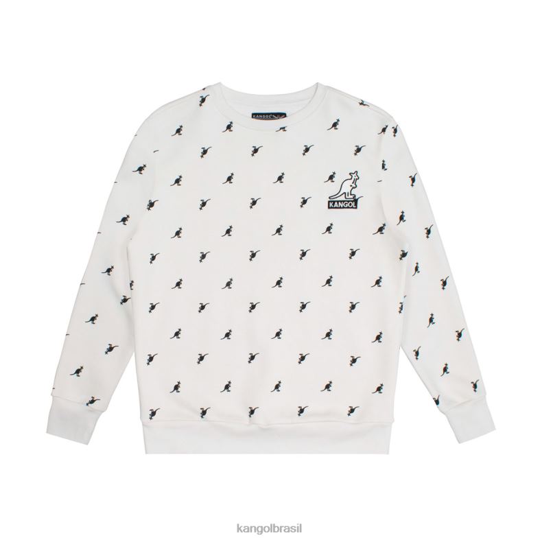 vestuário | Kangol unissex combinação off white aop popover Z48801098