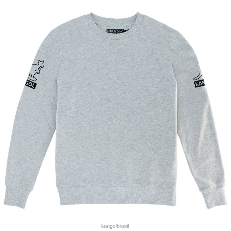 vestuário | Kangol unissex mistura cinza popover gótico Z48801103