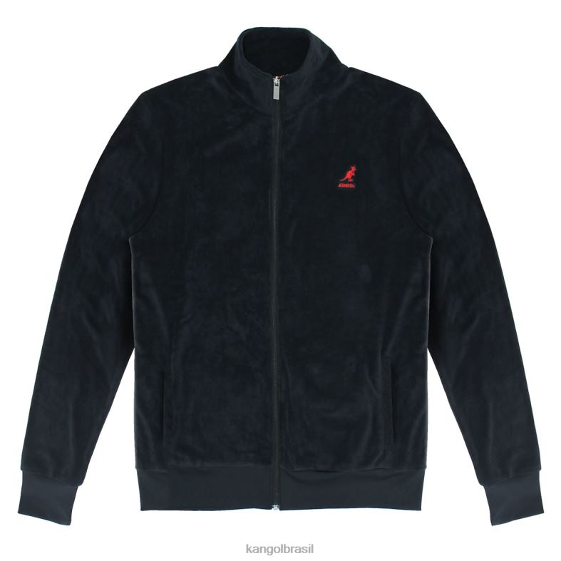 vestuário | Kangol homens beleza Negra jaqueta de trilha de tecido felpudo Z48801164