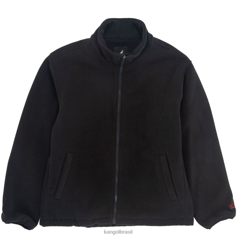 vestuário | Kangol unissex azeviche jaqueta de lã com zíper Z48801232