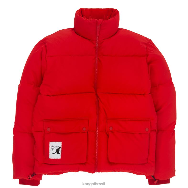 vestuário | Kangol unissex chama escarlate jaqueta de bolso Z48801231