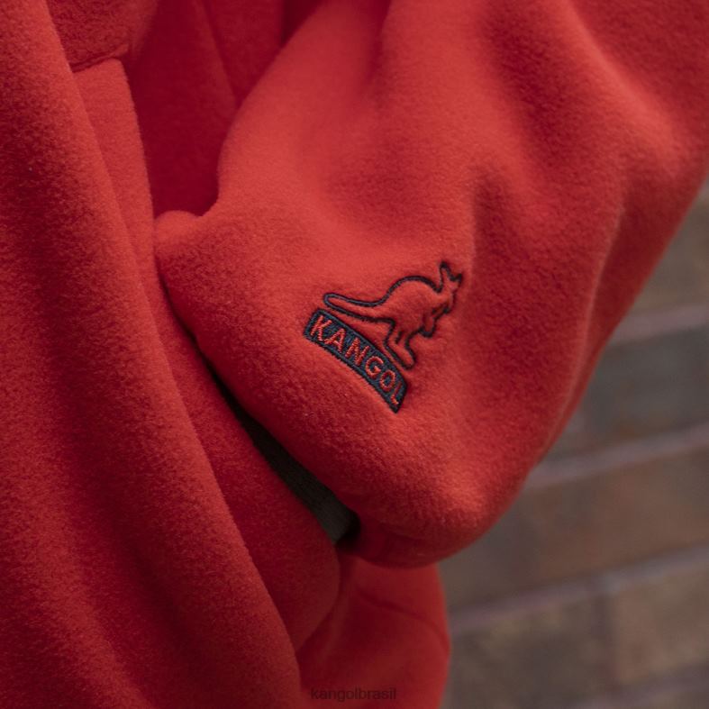 vestuário | Kangol unissex chama escarlate jaqueta de lã com zíper Z48801233