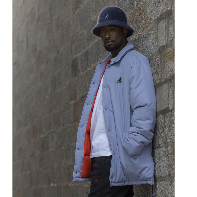 vestuário | Kangol unissex lilás gelado jaqueta oversized Z48801228