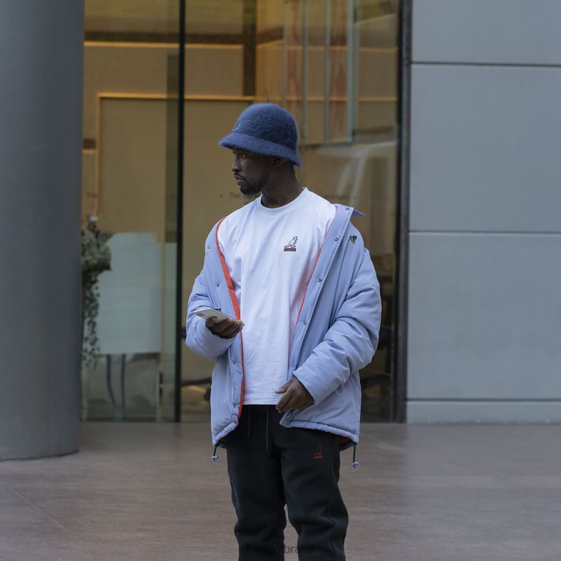 vestuário | Kangol unissex lilás gelado jaqueta oversized Z48801228