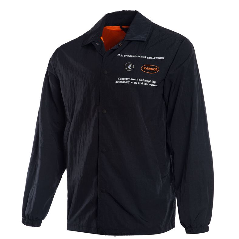 vestuário | Kangol unissex preto jaqueta fora deste mundo Z48801202