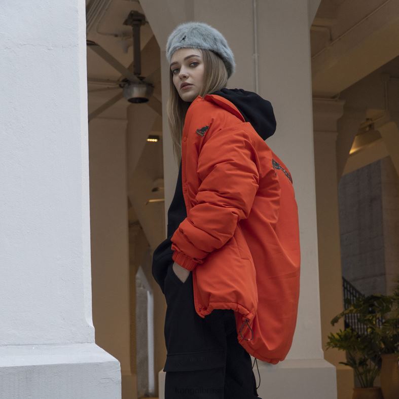 vestuário | Kangol unissex tango tangerina jaqueta oversized Z48801229