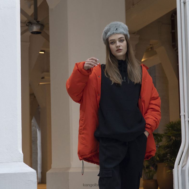 vestuário | Kangol unissex tango tangerina jaqueta oversized Z48801229