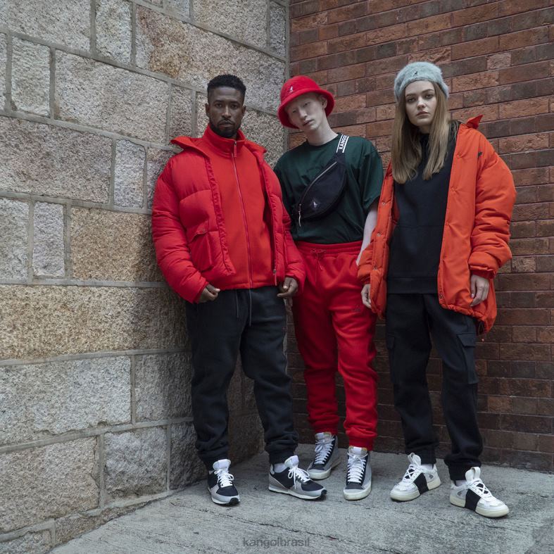 vestuário | Kangol unissex tango tangerina jaqueta oversized Z48801229